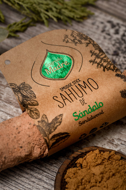 Baghetă de smudging cu Santal pentru meditație și conexiune cu sinele superior (SAGRADA MADRE – Sahumos)