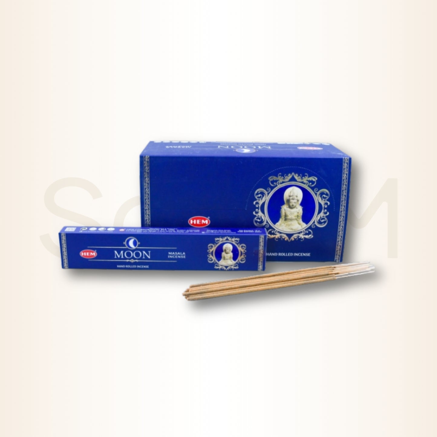 Bețișoare parfumate Moon pentru amplificarea energiilor și meditații (HEM)