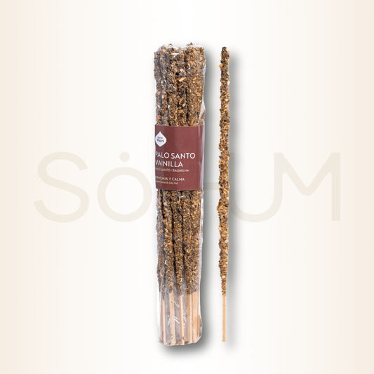 Bețișoare parfumate cu Palo Santo și Vanilie pentru calm și armonie (SAGRADA MADRE – Incenses x20)