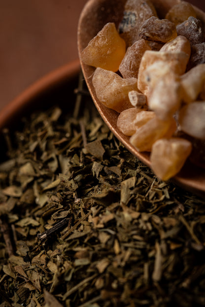 Bețișoare parfumate DUO cu Plante și Tămâie pentru noi începuturi și protecție (SAGRADA MADRE – Natural)