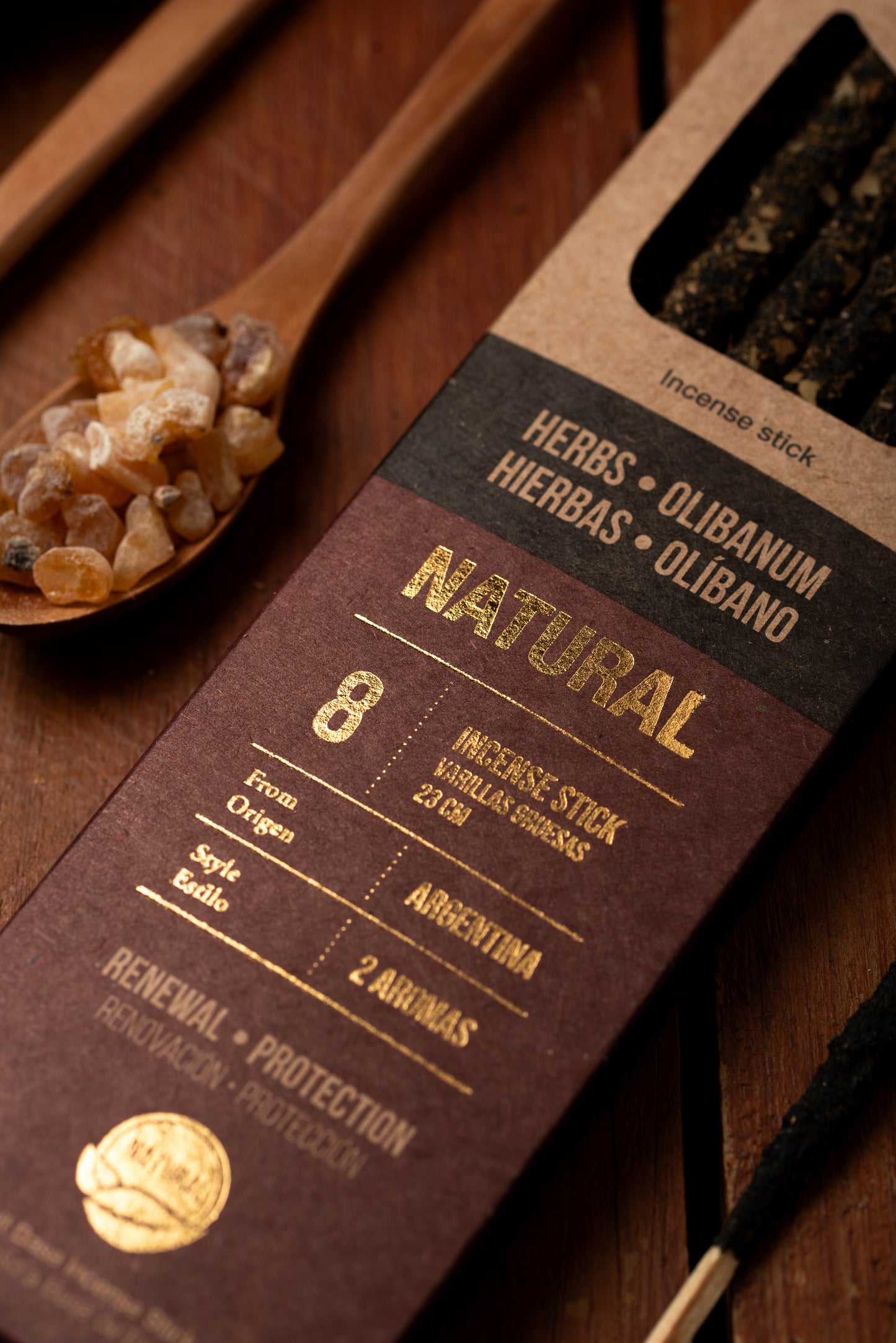 Bețișoare parfumate DUO cu Plante și Tămâie pentru noi începuturi și protecție (SAGRADA MADRE – Natural)