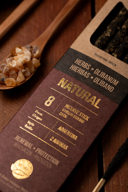 Bețișoare parfumate DUO cu Plante și Tămâie pentru noi începuturi și protecție (SAGRADA MADRE – Natural)