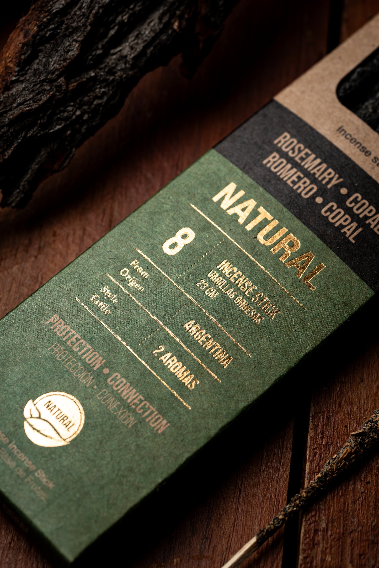 Bețișoare parfumate DUO cu Rozmarin și Copal pentru protecție și conexiune Divină (SAGRADA MADRE – Natural)