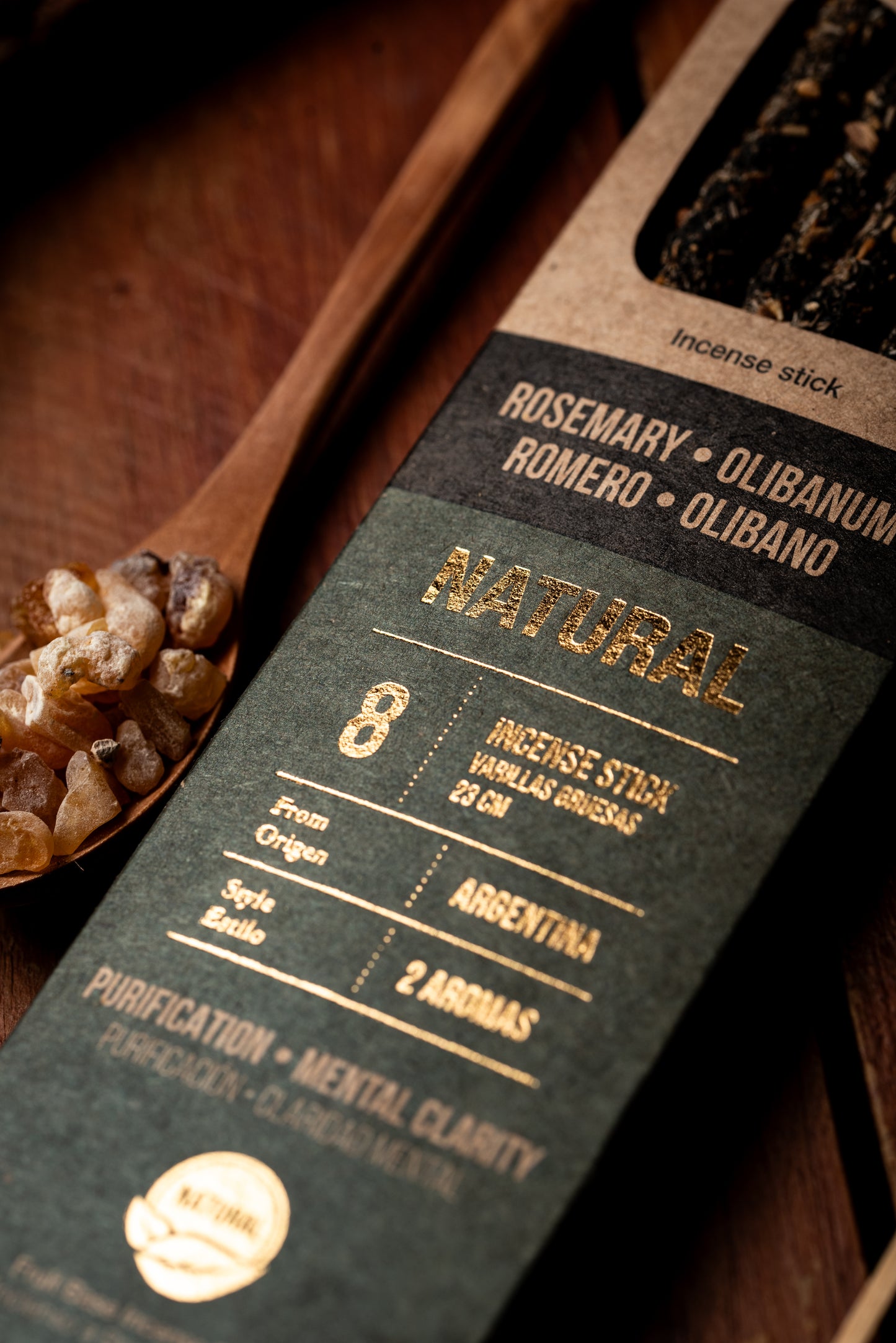 Bețișoare parfumate DUO cu Rozmarin și Tămâie pentru purificare și claritate mentală (SAGRADA MADRE – Natural)