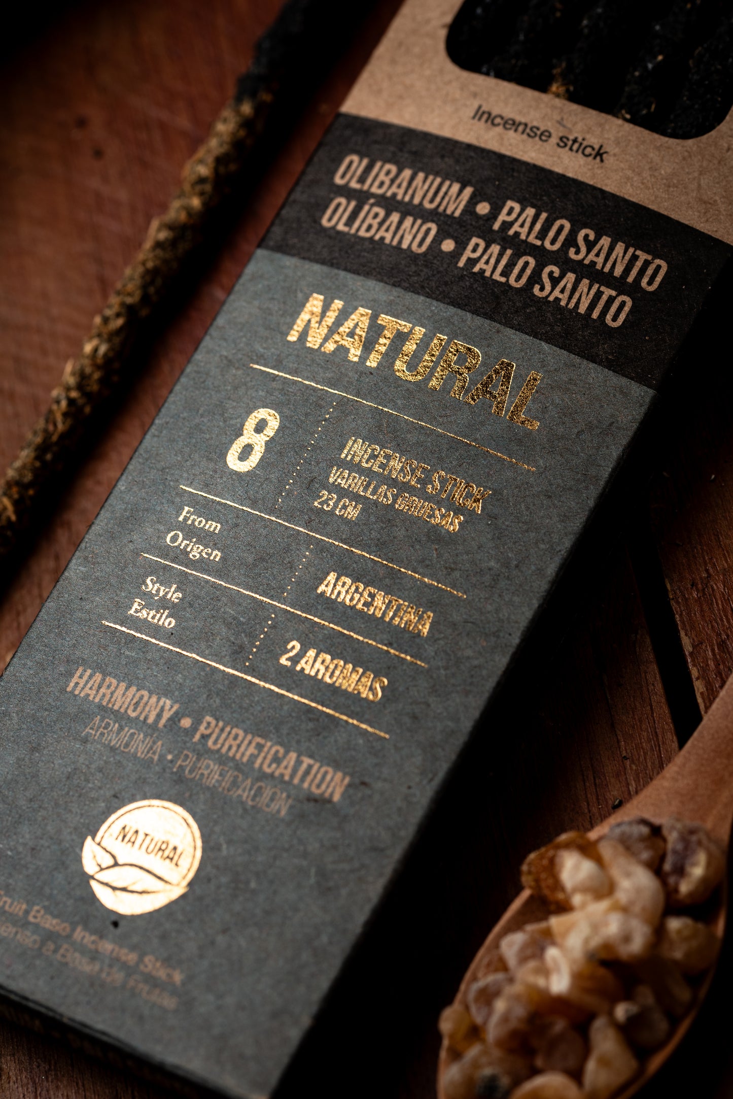 Bețișoare parfumate DUO cu Tămâie și Palo Santo pentru armonie și purificare (SAGRADA MADRE – Natural)