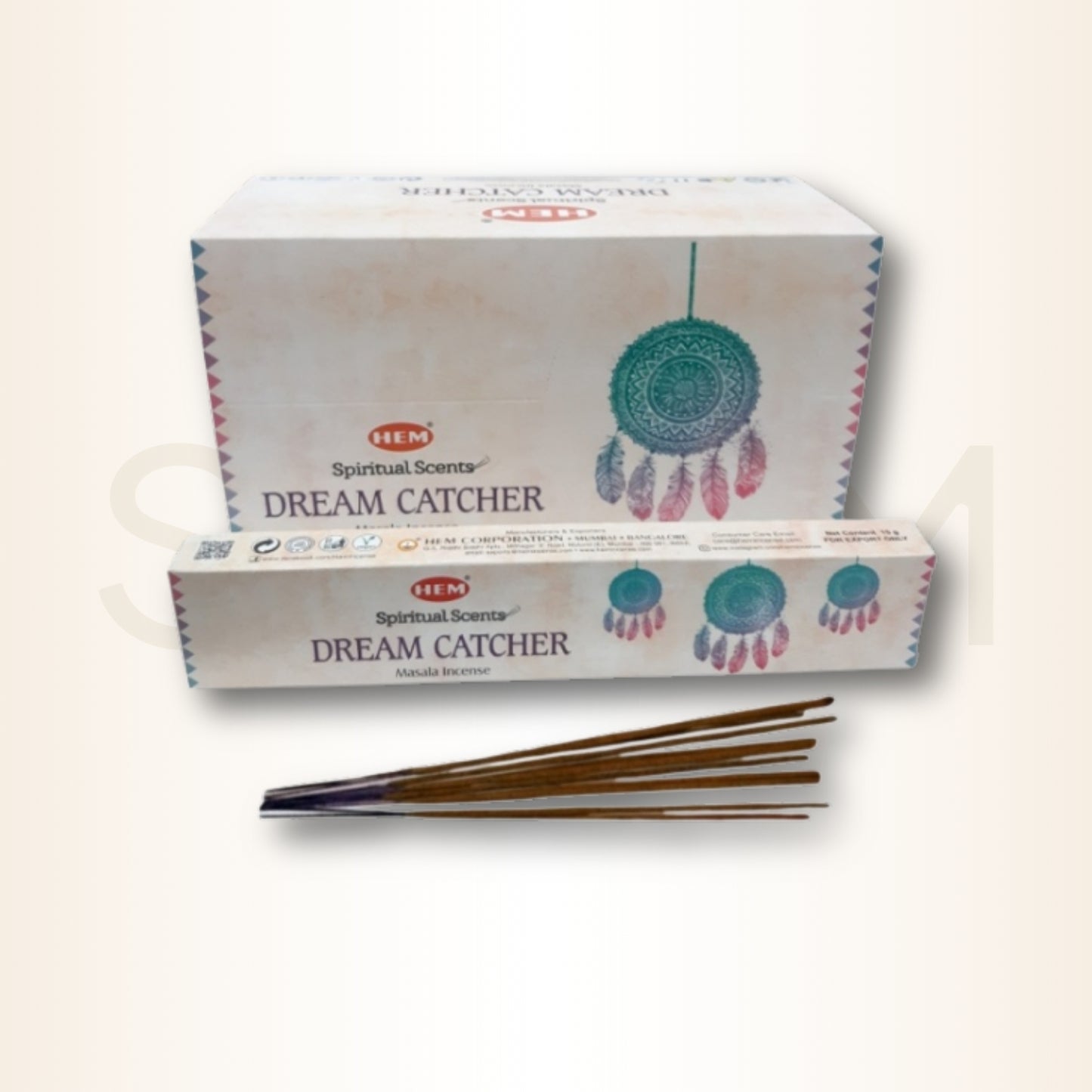 Bețișoare parfumate Dream Catcher pentru înlăturarea viselor și gândurilor negative (HEM)