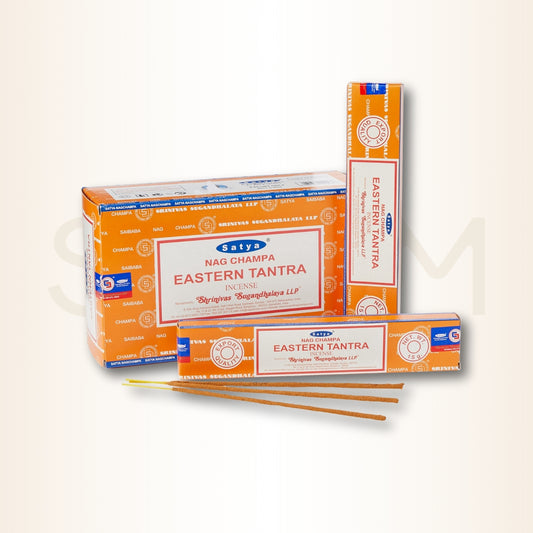 Bețișoare parfumate Eastern Tantra pentru armonie, atracție și conexiune profundă (SATYA)