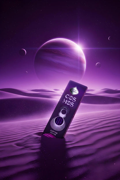 Bețișoare parfumate Jupiter cu Busuioc, Tămâie și Benzoin pentru dezvoltare personală și atragerea oportunităților (SAGRADA MADRE – Cosmos)