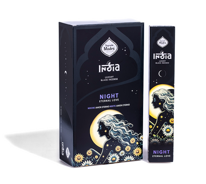 Bețișoare parfumate Night pentru iubire eternă (SAGRADA MADRE – India Black)