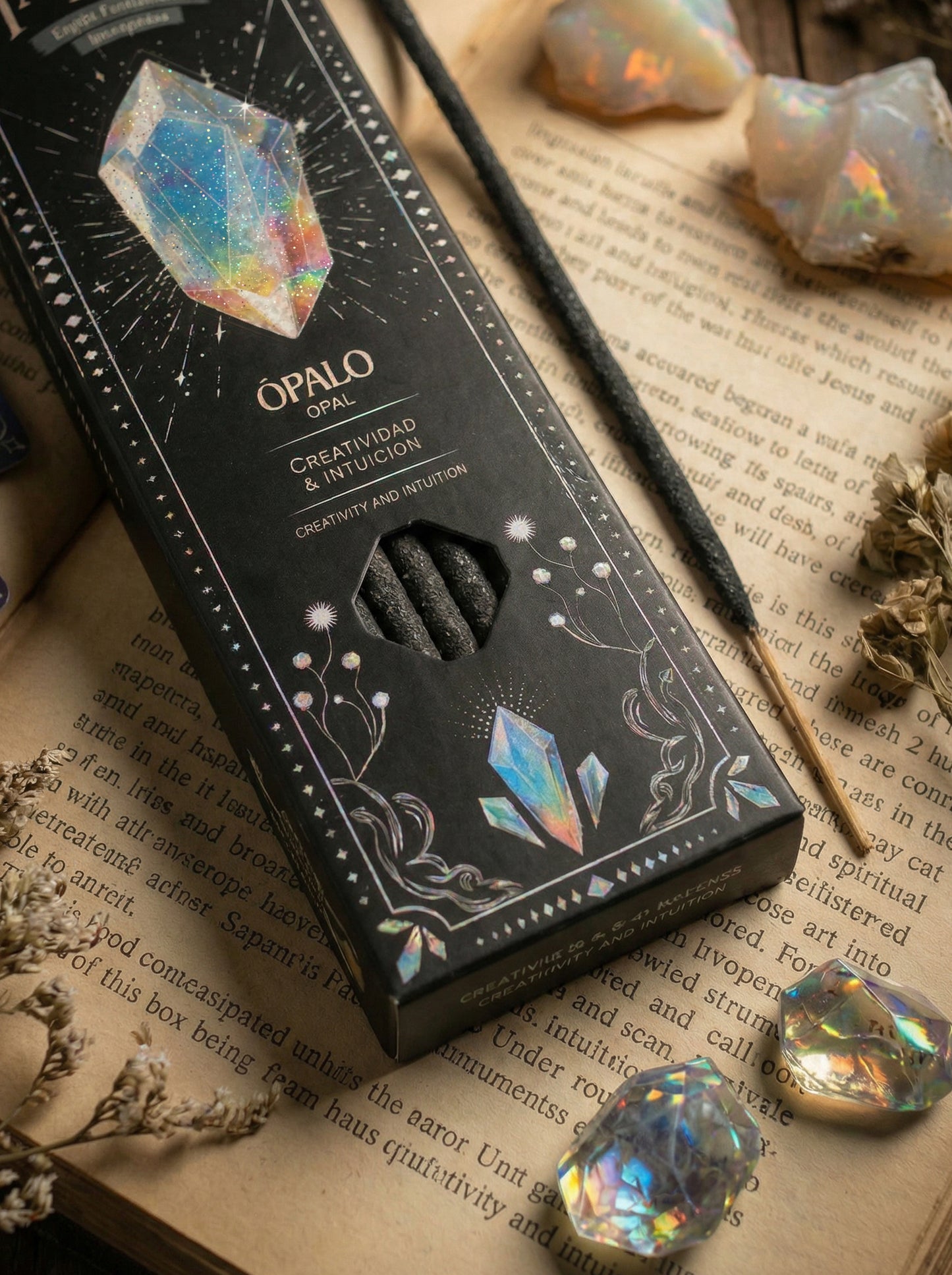 Bețișoare parfumate Opal pentru creativitate și intuiție (SAGRADA MADRE - Tarot Gemas)