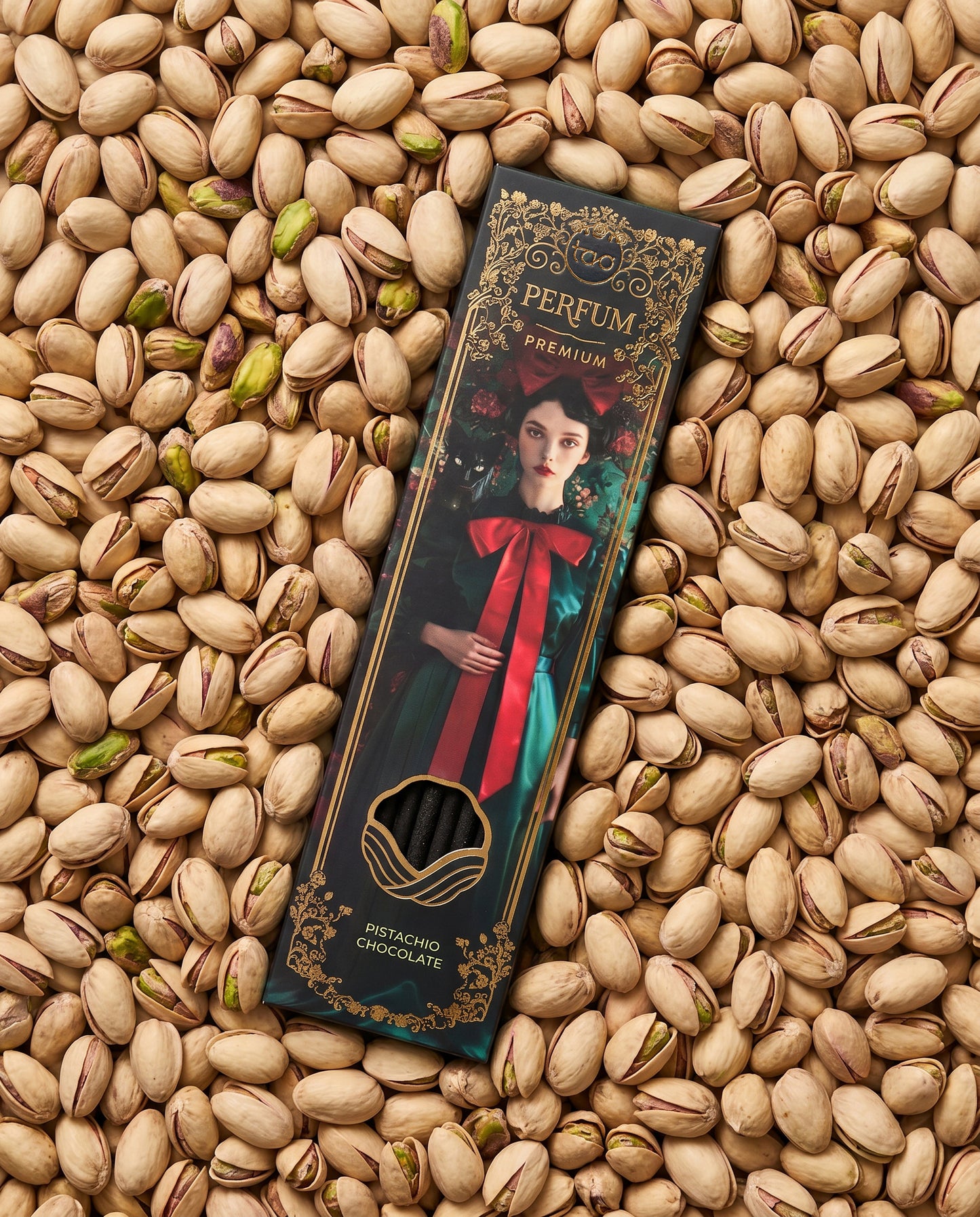 Bețișoare parfumate Pistachio Chocolate pentru echilibru și bucurie (TAO Perfum Premium)
