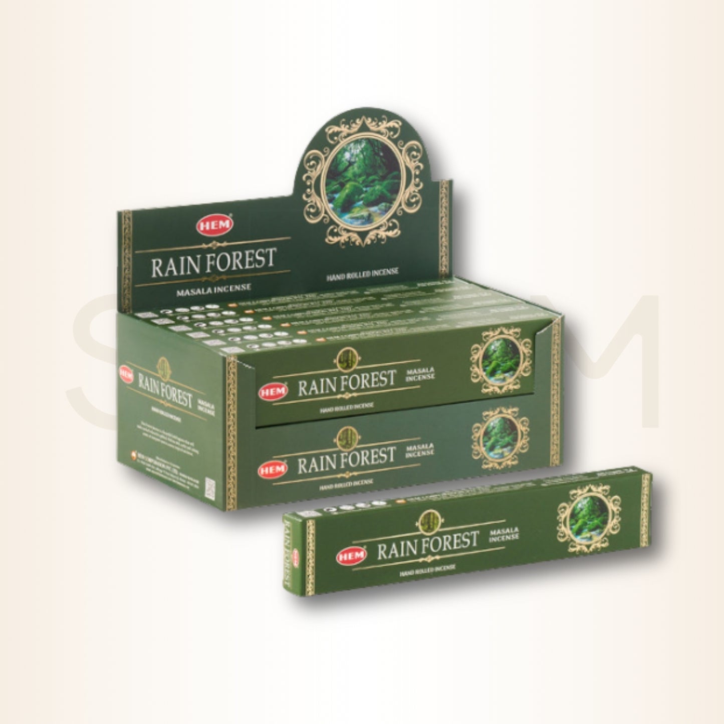 Bețișoare parfumate Rain Forest pentru energie de refacere și regenerare (HEM)