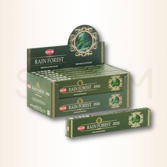 Bețișoare parfumate Rain Forest pentru energie de refacere și regenerare (HEM)