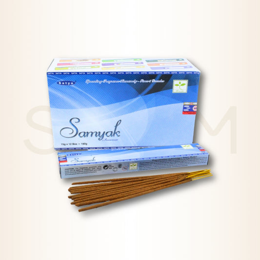 Bețișoare parfumate Samyak pentru echilibru, purificare și claritate mentală (SATYA)