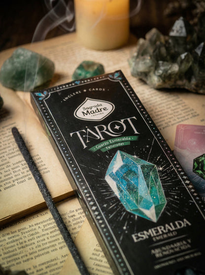 Bețișoare parfumate Smarald pentru abundență și prosperitate (SAGRADA MADRE - Tarot Gemas)