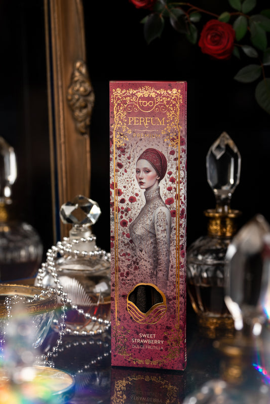 Bețișoare parfumate Sweet Strawberry cu Căpșune pentru fericire și bucurie (TAO Perfum Premium)