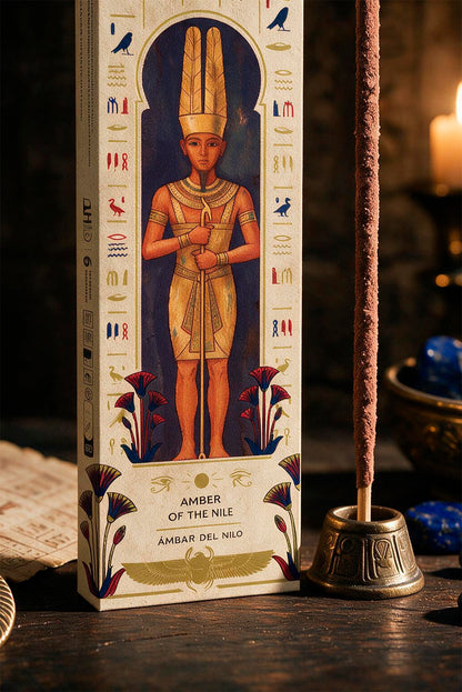 Bețișoare parfumate cu Ambră pentru amplificarea bucuriei și a încrederii în sine (SAGRADA MADRE - Tarot Egipcio)