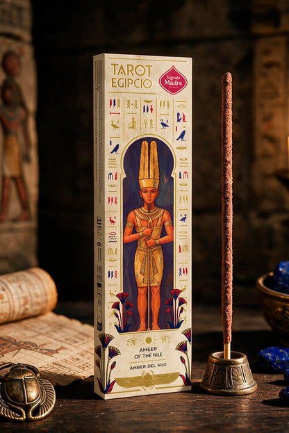 Bețișoare parfumate cu Ambră pentru amplificarea bucuriei și a încrederii în sine (SAGRADA MADRE - Tarot Egipcio)