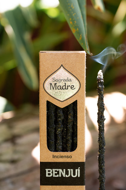 Bețișoare parfumate cu Benzoin (Benjui) pentru relaxare și armonie (SAGRADA MADRE - Natural)