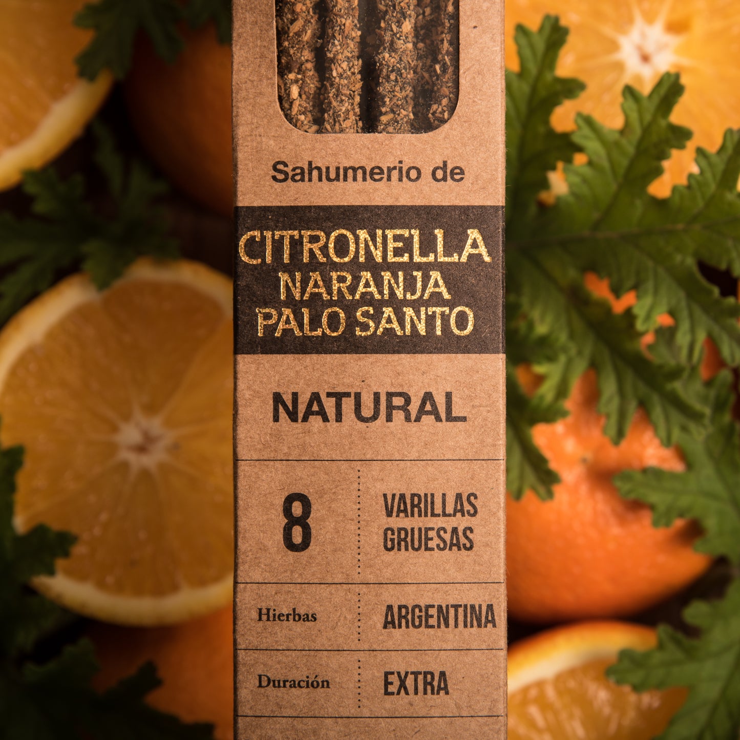 Bețișoare parfumate cu Citronela, Portocală și Palo Santo pentru protecție și energie (SAGRADA MADRE – Natural)