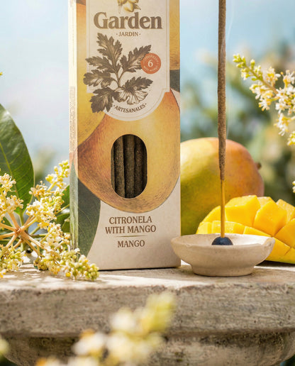 Bețișoare parfumate cu Citronela și Mango pentru energie și bucurie (SAGRADA MADRE – Garden)