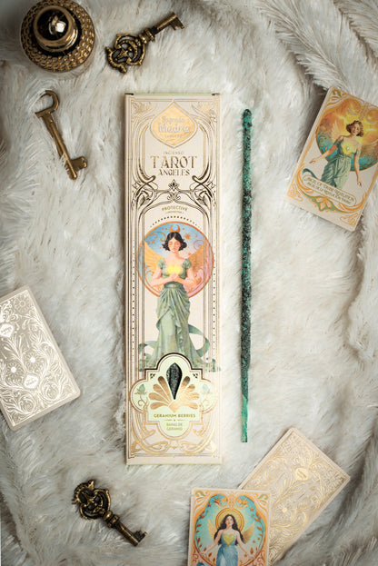 Bețișoare parfumate cu Geranium pentru protecție și armonie (SAGRADA MADRE – Tarot Angels)