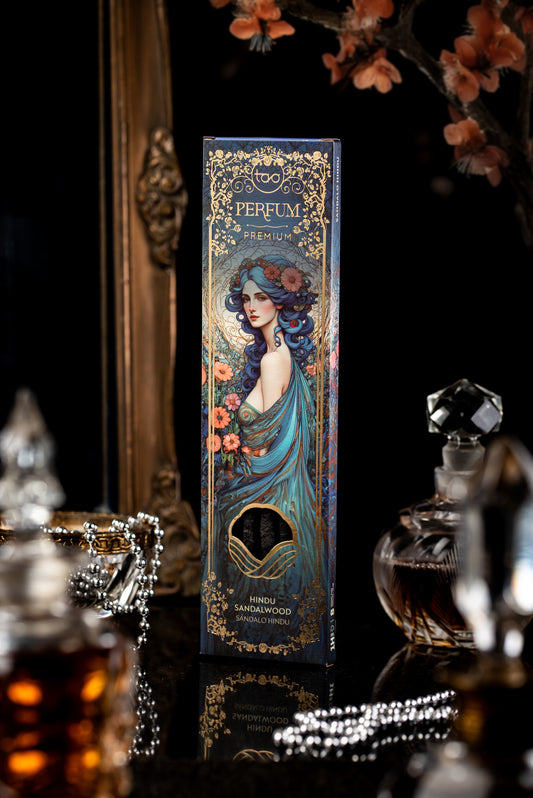 Bețișoare parfumate cu Hindu și Santal pentru calm și pace interioară (TAO Perfum Premium)