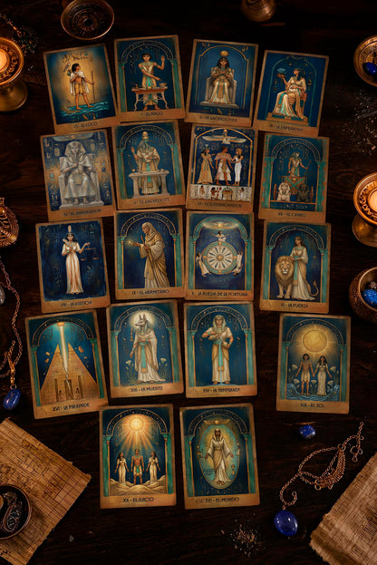 Bețișoare parfumate cu Lotus albastru pentru dezvoltarea intuiției și trezire spirituală (SAGRADA MADRE - Tarot Egipcio)