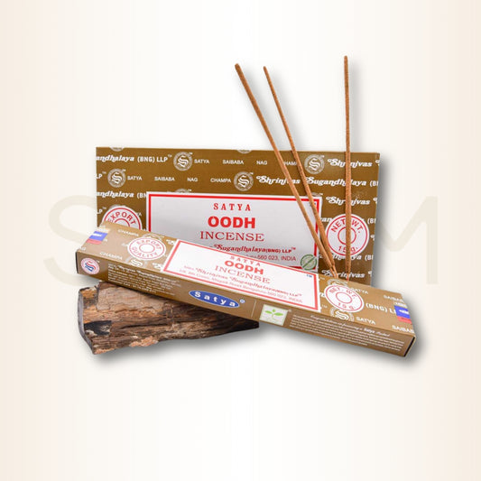 Bețișoare parfumate cu Oudh pentru protecție, putere și senzualitate (SATYA)