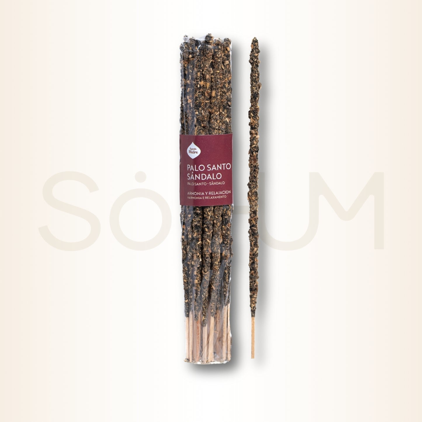 Bețișoare parfumate cu Palo Santo și Santal pentru curățare energetică, introspecție și armonie (SAGRADA MADRE – Incenses x20)