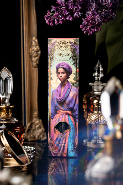 Bețișoare parfumate cu Portocală și note picante pentru revitalizare și creativitate (TAO Perfum Premium)