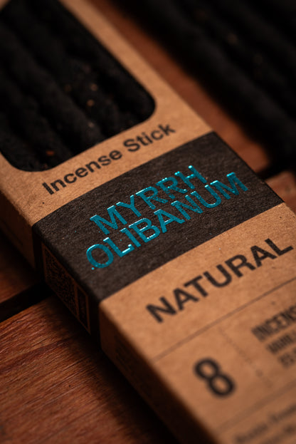 Bețișoare parfumate cu Smirnă și Tămâie pentru curățare energetică, pace interioară și vindecare (SAGRADA MADRE – Natural)