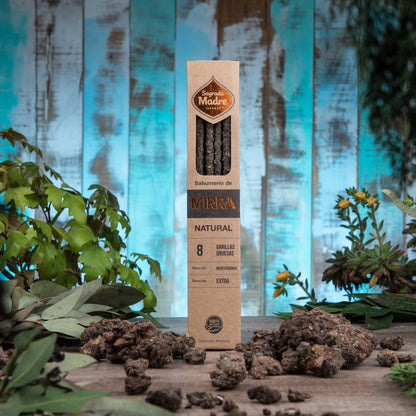 Bețișoare parfumate cu Smirnă pentru vindecare și protecție (SAGRADA MADRE – Natural)