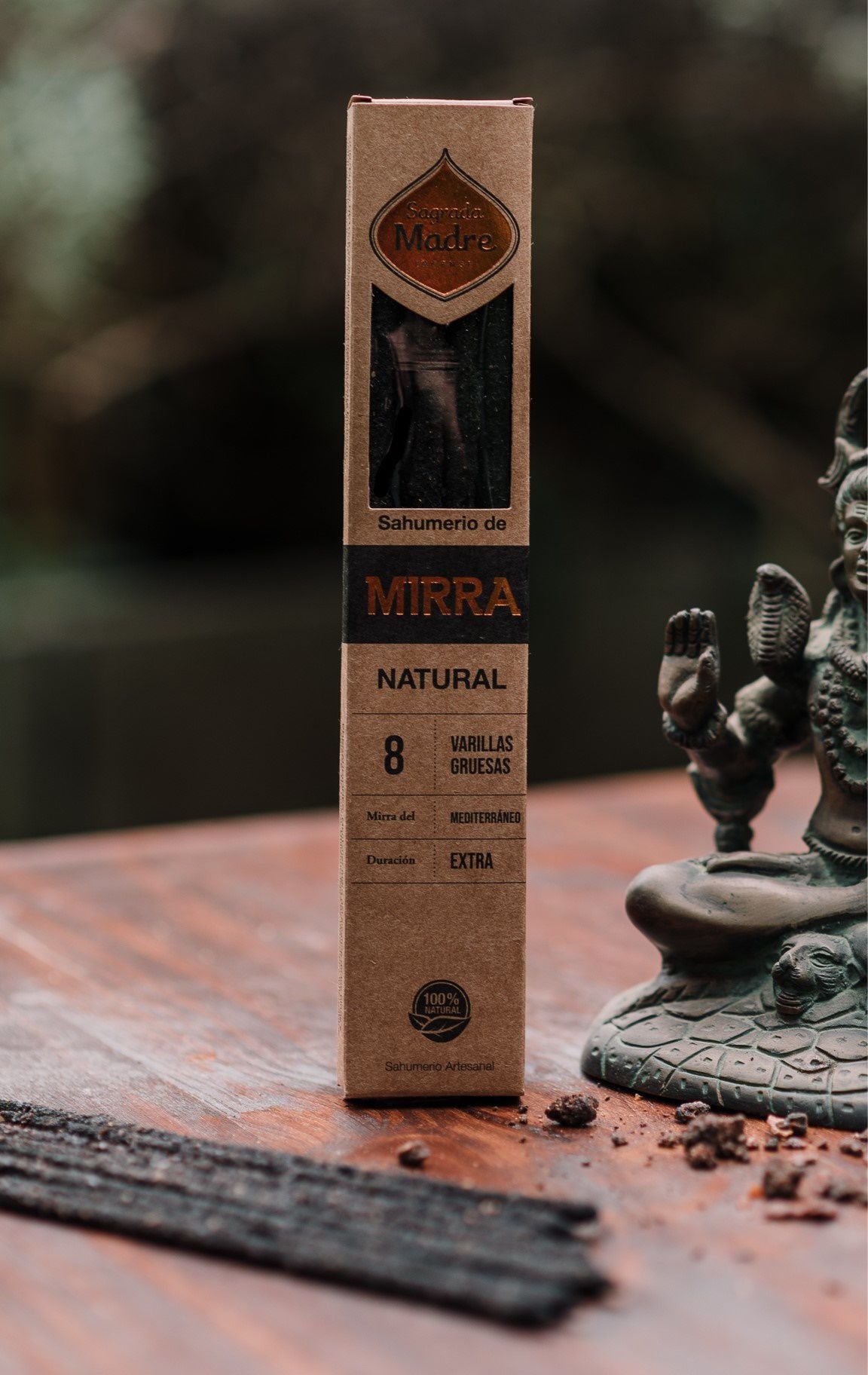 Bețișoare parfumate cu Smirnă pentru vindecare și protecție (SAGRADA MADRE – Natural)