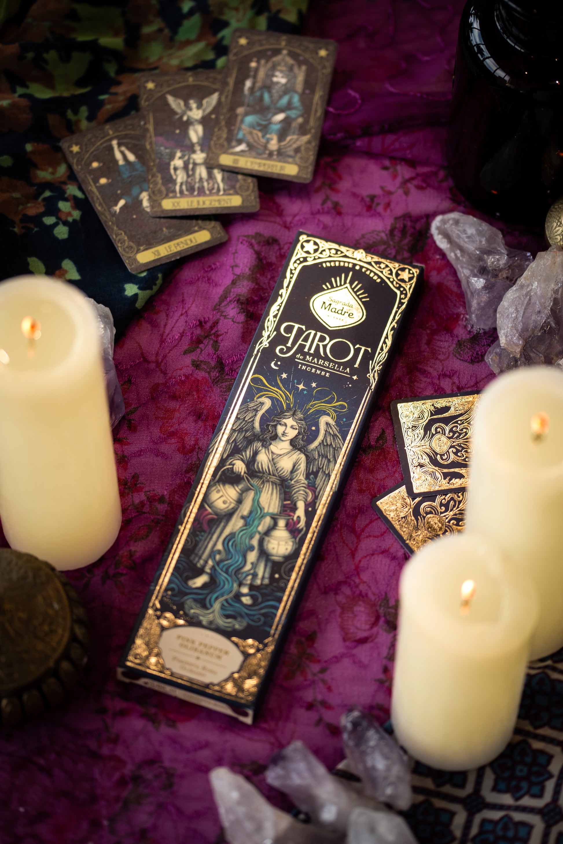 Betisoare parfumate naturale Sagrada Madre Tamaie Tarot