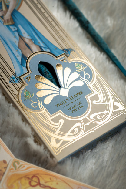 Bețișoare parfumate cu frunze de Violete pentru înțelepciune și claritate (SAGRADA MADRE – Tarot Angels)