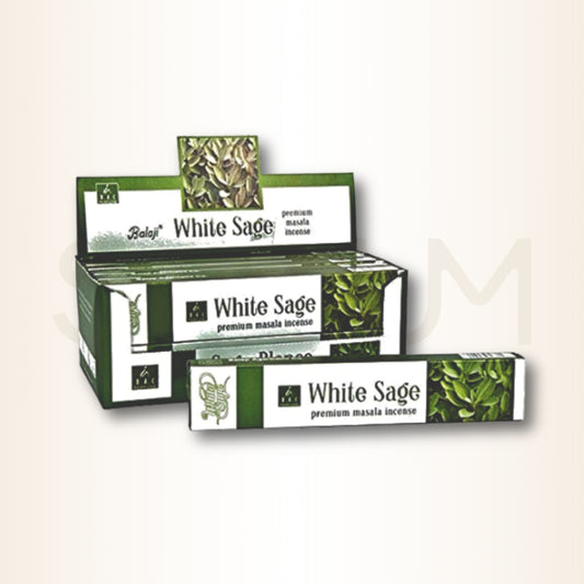 Bețișoare parfumate cu salvie albă pentru curățări energetice (BALAJI)