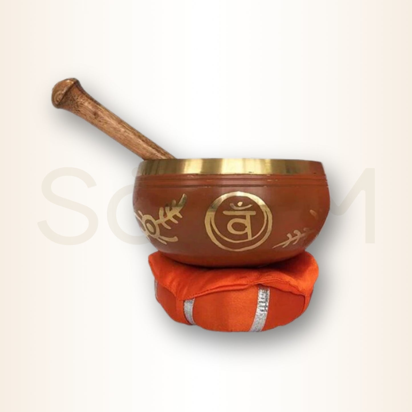 Bol Tibetan din cupru pentru chakra sacrala Svadhishthana