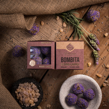 Bombe de fumigație Premium x8 cu Tămâie și Lavandă pentru relaxare profundă (SAGRADA MADRE - Bombitas Defumacion Premium)