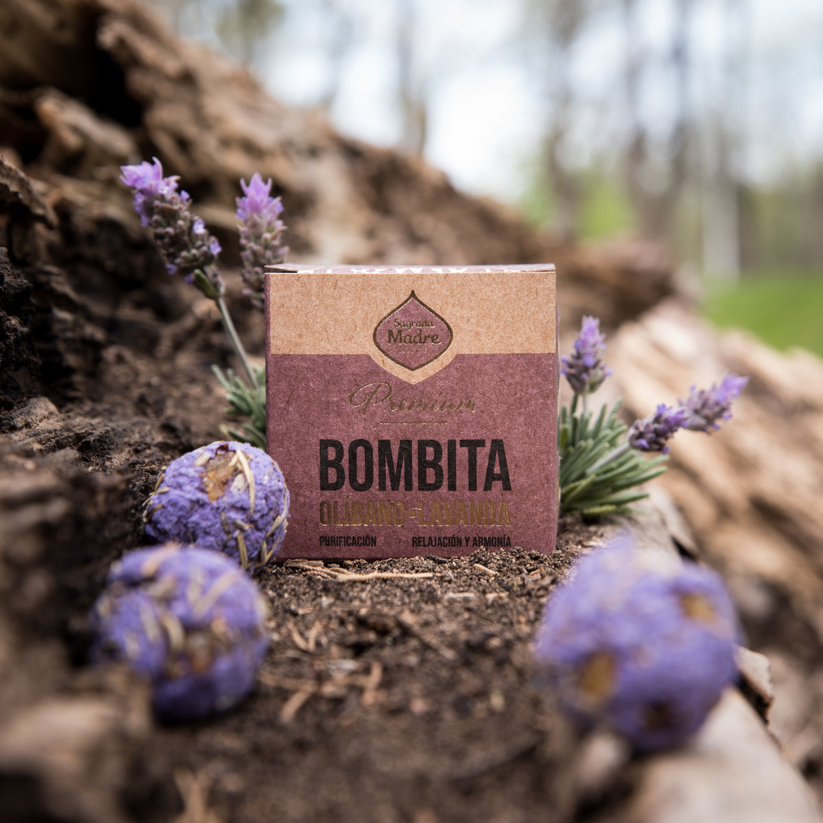 Bombe de fumigație Premium x8 cu Tămâie și Lavandă pentru relaxare profundă (SAGRADA MADRE - Bombitas Defumacion Premium)