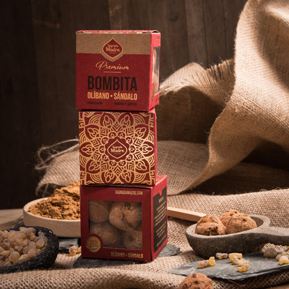 Bombe de fumigație Premium x8 cu Tămâie și Santal pentru echilibru și claritate (SAGRADA MADRE - Bombitas Defumacion Premium)