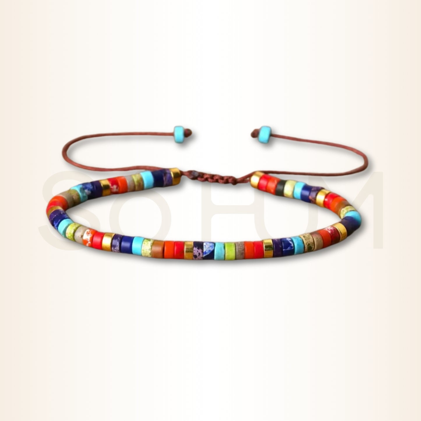 Brățară tibetană 7 Chakre pentru energizarea chakrelor