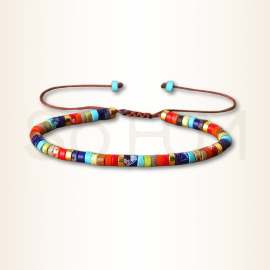 Brățară tibetană 7 Chakre pentru energizarea chakrelor