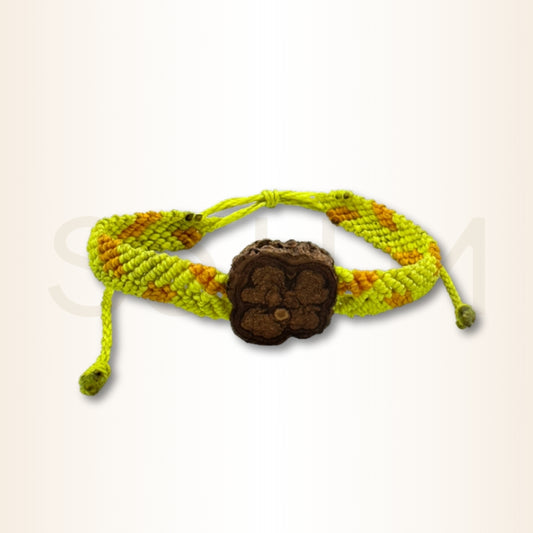 Brățară Șamanică peruană împletită cu lemn de Ayahuasca pentru abundență și prosperitate