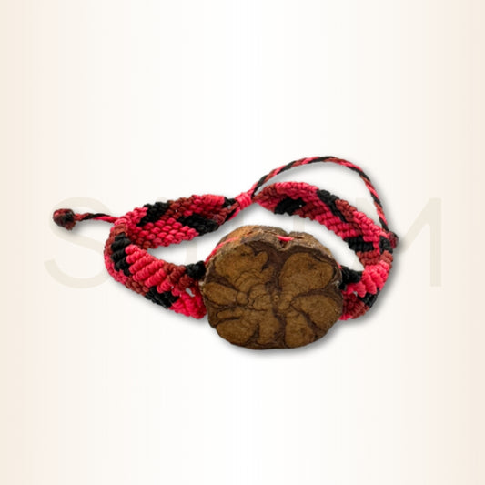 Brățară Șamanică peruană împletită cu lemn de Ayahuasca pentru curaj și transformare
