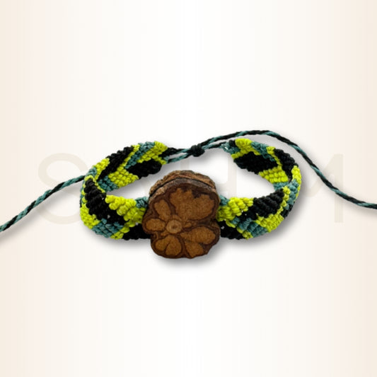 Brățară Șamanică peruană împletită cu lemn de Ayahuasca pentru protecție și echilibru interior