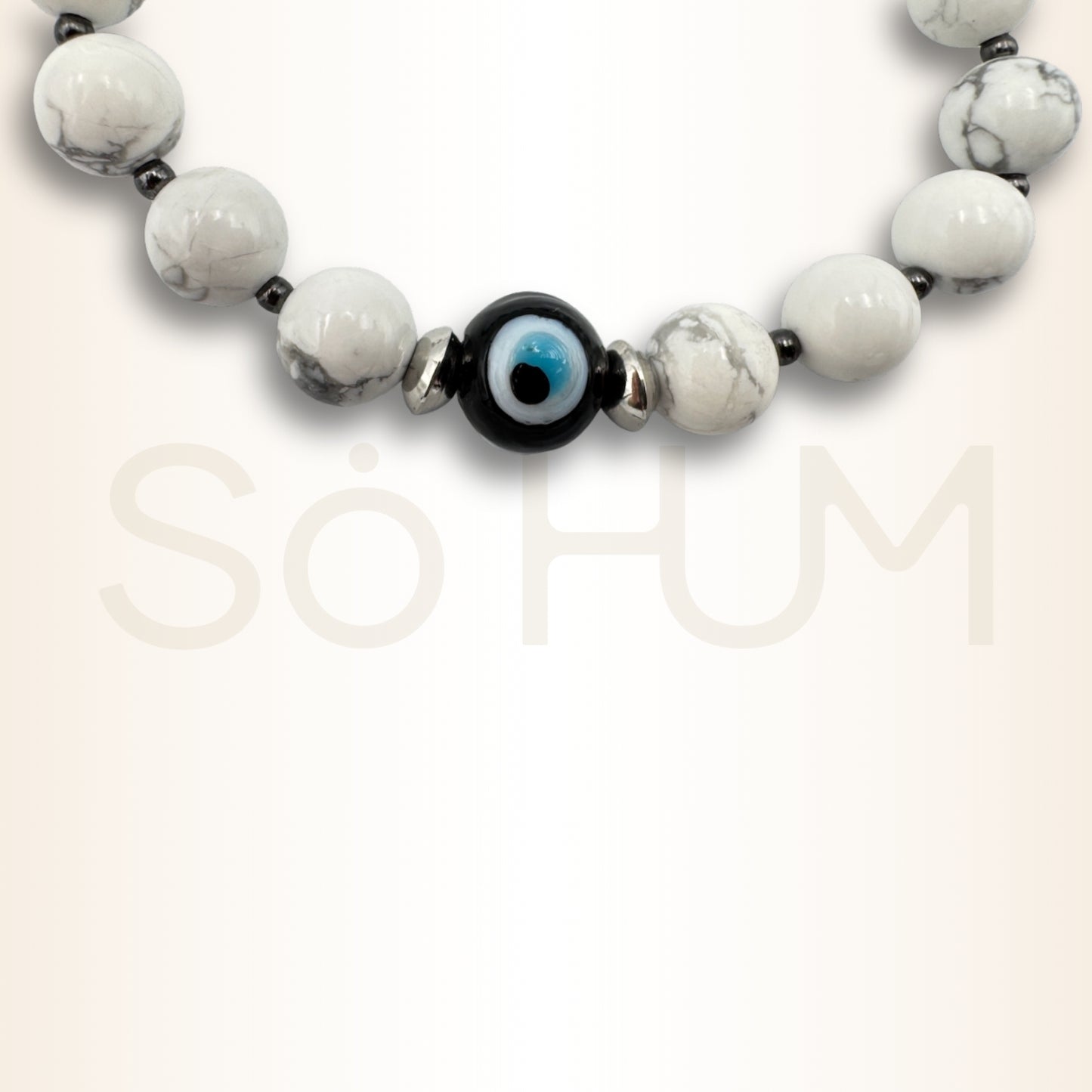 Brățară cu Howlit și Ochiul Protector pentru binecuvântări și echilibru