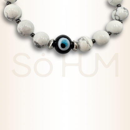 Brățară cu Howlit și Ochiul Protector pentru binecuvântări și echilibru