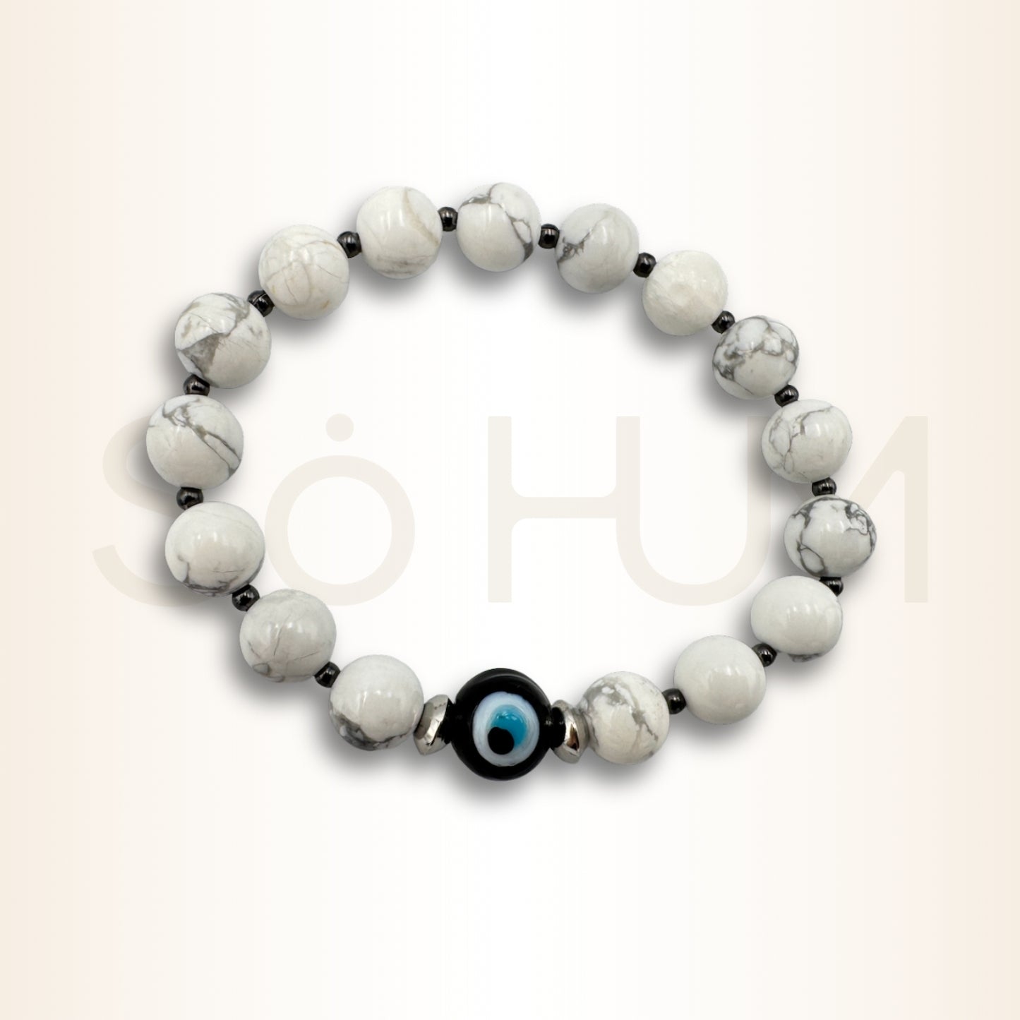 Brățară cu Howlit și Ochiul Protector pentru binecuvântări și echilibru