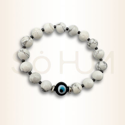 Brățară cu Howlit și Ochiul Protector pentru binecuvântări și echilibru